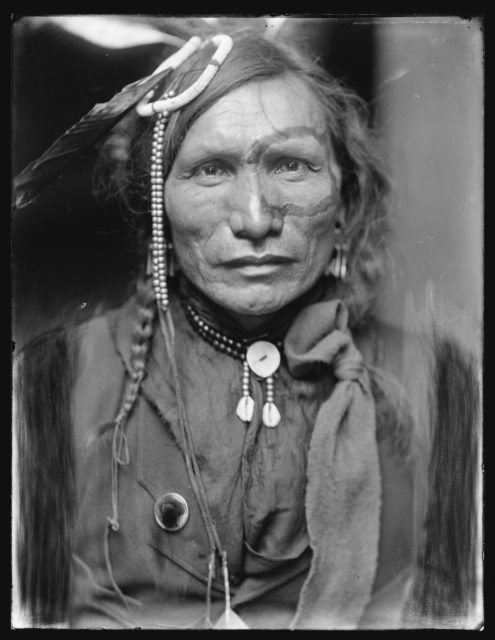 Iron White Man, a Sioux Indian from Buffalo Bill’s Wild West Show.