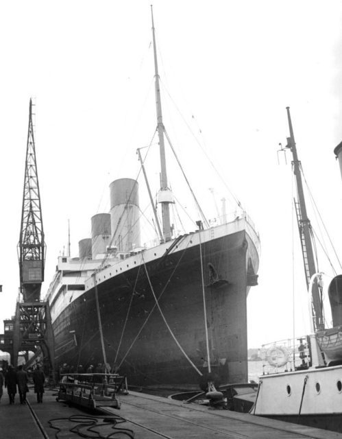 Olympic at Southampton docks