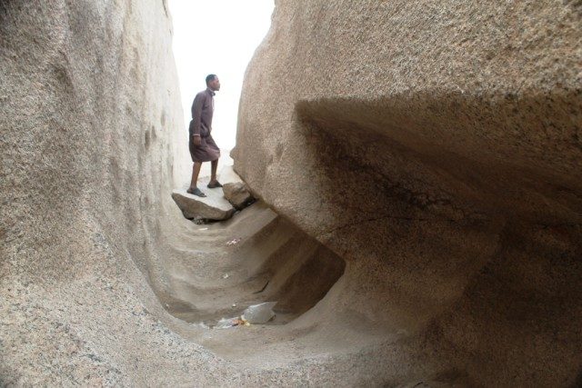 And inside the trench of the large unfinished obelisk, aside from the lame diorite pounder, we see the depth and the width of the material that was removed. Photo Credit