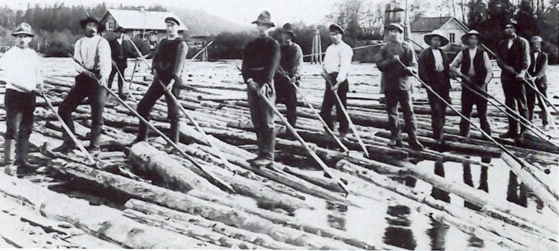 The mighty log rafts of the old new world – tough work – tough men ...