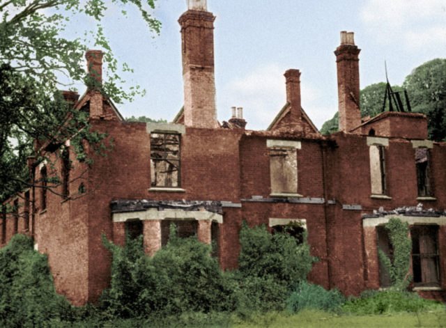 The rectory after the fire