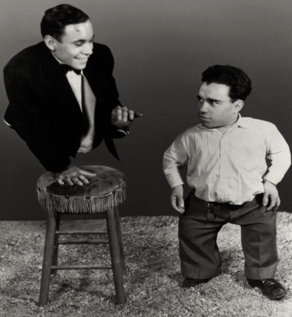 Johnny Eck and Angelo Rossitto in the Film "Freaks"