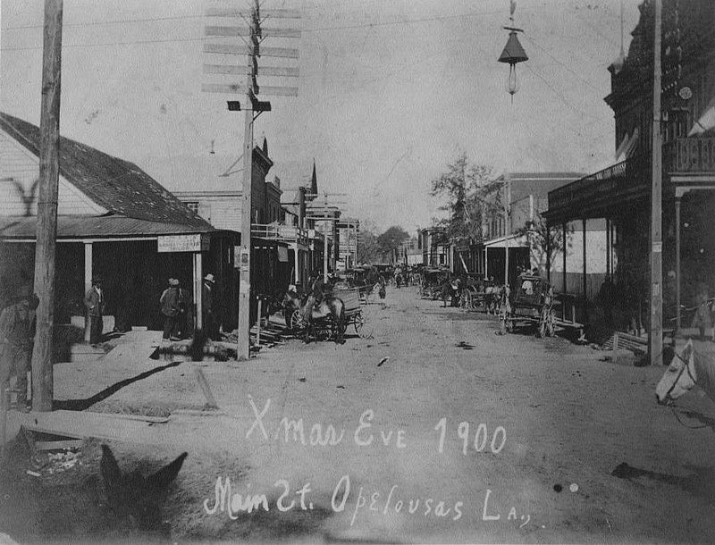 Main Street, Opelousas, 24 December 1900