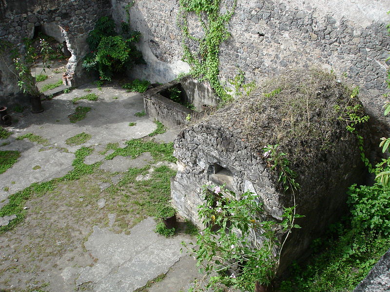 Remains of the cell in which Sylbaris survived. Photo Credit