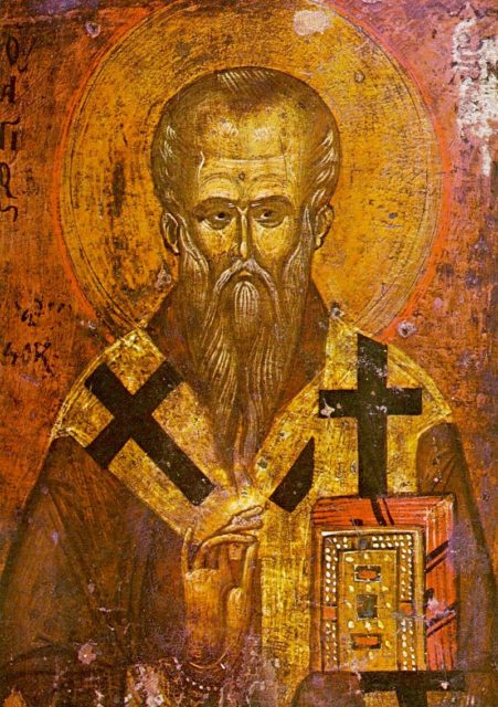 Saint Clement of Ohrid, icon, 13th-14th century