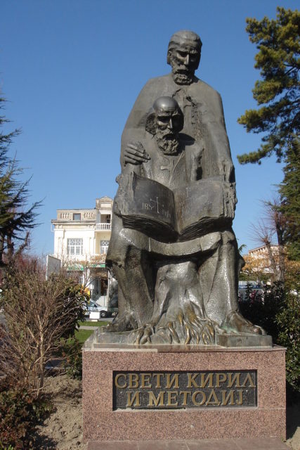 Monument of saints Cyril and Methodius