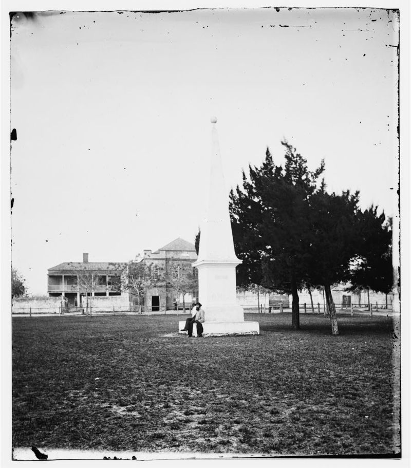 Government House as seen from the Town Plaza c. 1861–65