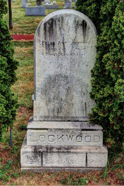 Belva's grave at the Congressional Cemetery. Photo credit