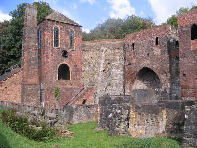 Blowing engine house and blast furnaces at Blists Hill. Photo credit