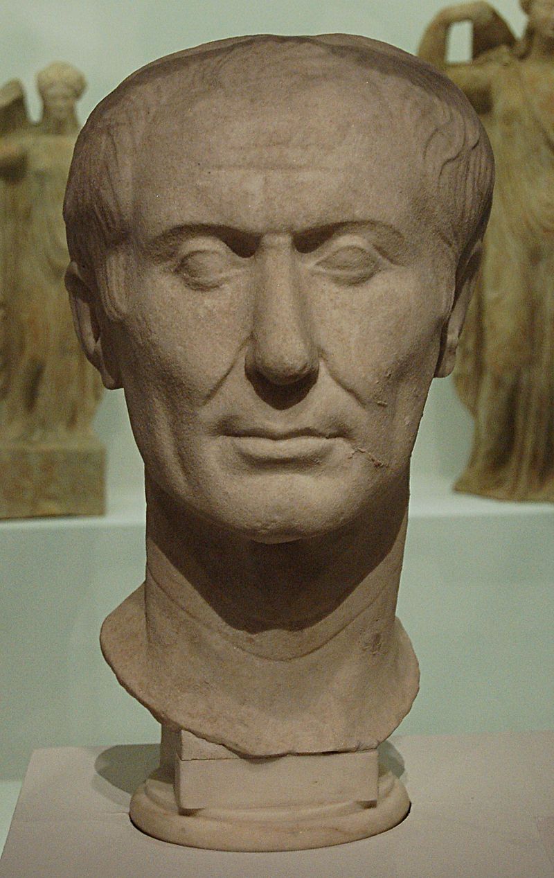 The Tusculum portrait, perhaps the only surviving sculpture of Caesar made during his lifetime. Photo Credit