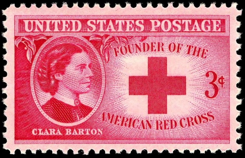 Clara Barton was honored with a U.S. commemorative stamp, issued in 1948