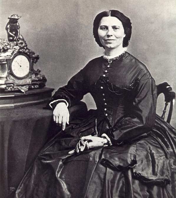 Clara Barton circa 1866.