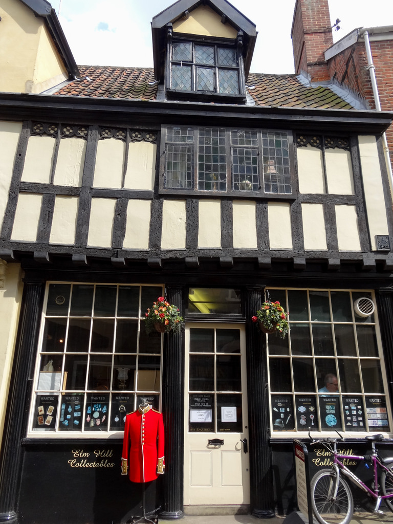 The medieval street Elm Hill in Norwich is one of the best preserved in