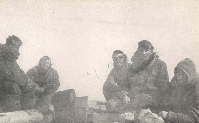 Five of the Men of the Karluk on Wrangell Island - McKinlay, Williamson, Templeman, Chafe, Williams.