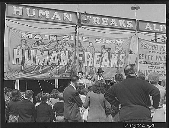 Human Freaks show 1941