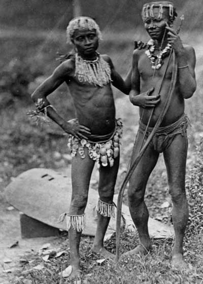 Two Great Andamanese men