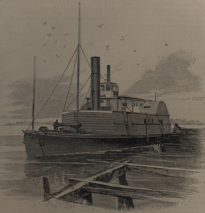 The gunboat "Planter," run out of Charleston by Robert Smalls in May 1862