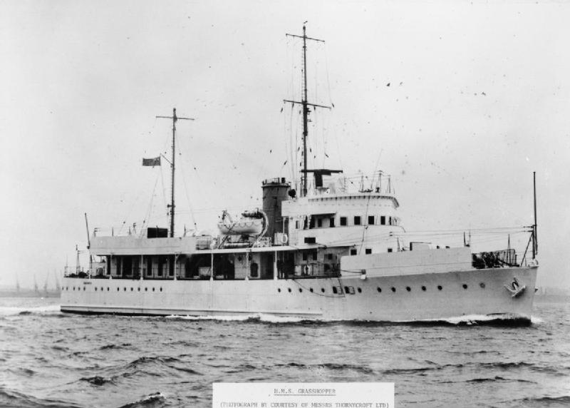  HMS Grasshopper, photographed in 1940