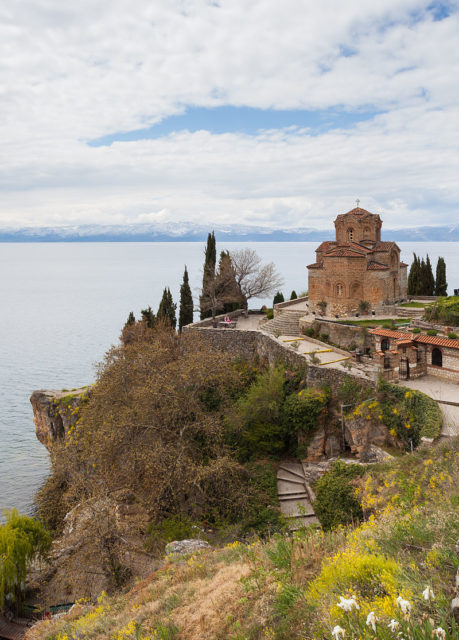 Church of Saint John the Theologian at Kaneo on the cliff. Photo credit
