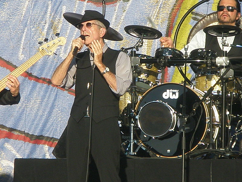 Leonard Cohen in McLaren Vale, South Australia, January 2009. Photo Credit