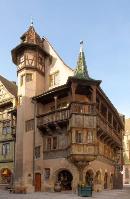 Maison Pfister. The house can easily be spotted in Howl's Moving Castle. Photo Credit