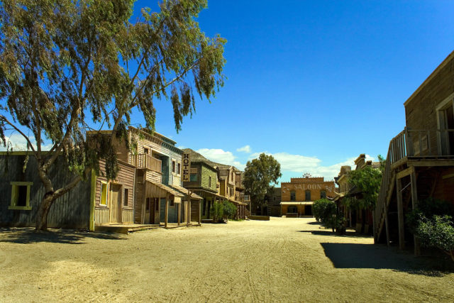 Street view of the Western town in Texas Hollywood. Photo Credit