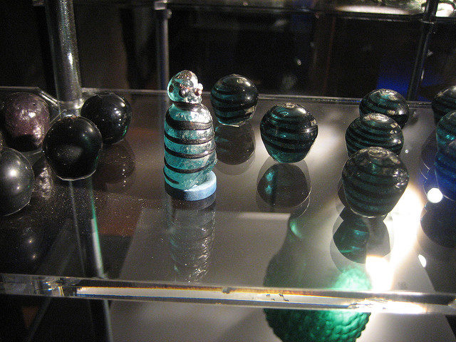 Tafl pieces from Birka in the Swedish Museum of National Antiquities in Stockholm. Photo Credit