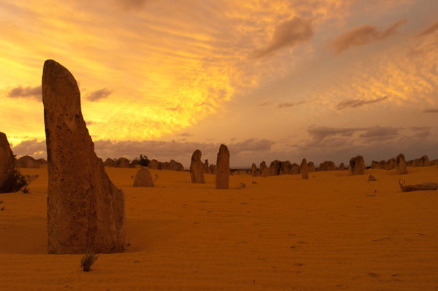 The Pinnacles during sunset. Photo Credit