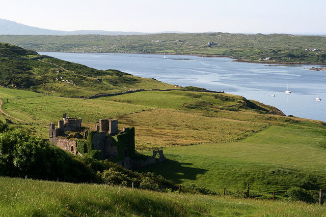 The abandoned Clifden Castle can be found near the sea just off of Sky Road, in the Connemara Region of County Galway, Ireland. Photo Credit