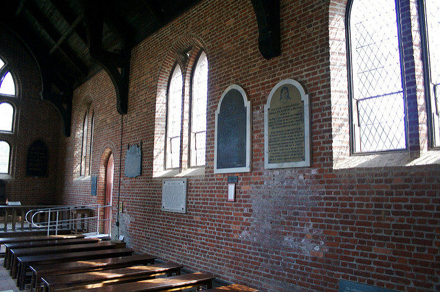 The interior of the church as rebuilt. Photo Credit