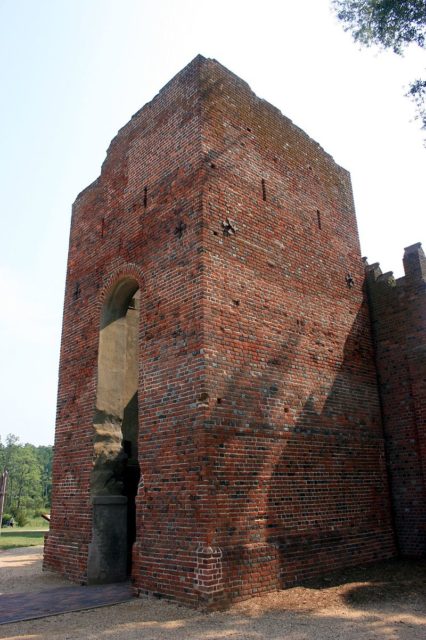 The original 1639 church tower. Photo Credit