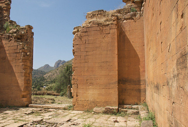 The tower is built in the Sabaean style. Photo Credit