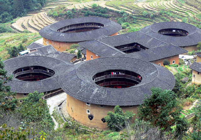 Tianluokeng tulou cluster. Photo Credit