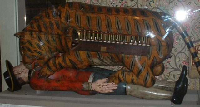Tipu's Tiger was originally made for Tipu Sultan.