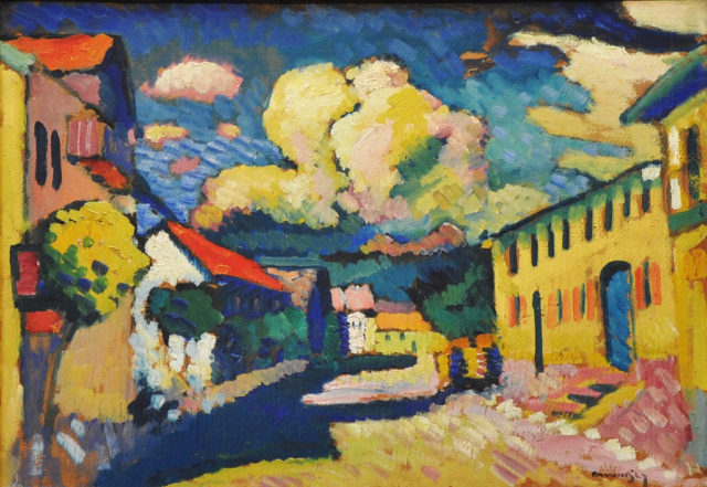 Murnau, Dorfstrasse (Street in Murnau, A Village Street), 1908