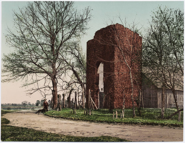 View of the old church, ca. 1902. Photo Credit