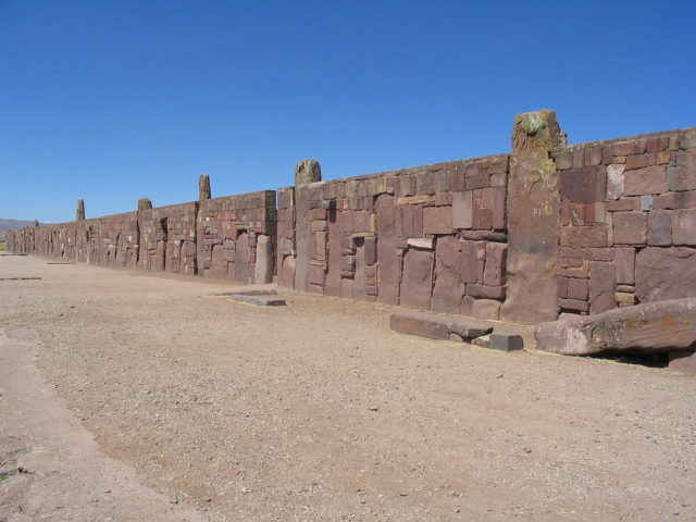 Walls around the temple Kalasasaya. Photo Credit