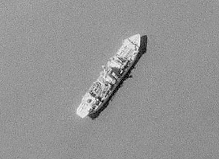 Glomar Explorer mothballed in Suisun Bay, California, during June 1993.