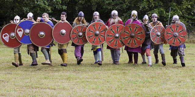 The shield wall Photo Credit 