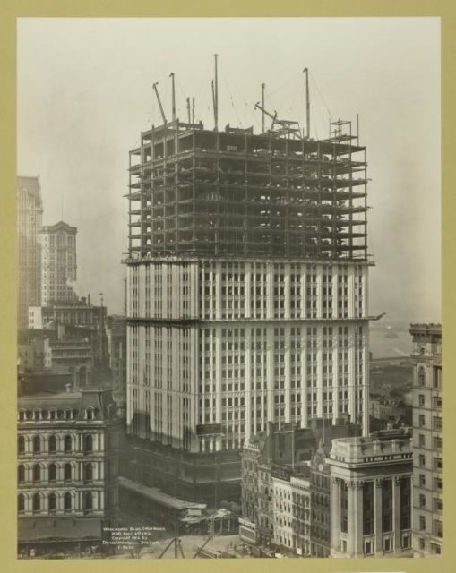 Construction of the Woolworth Building Photo Credit