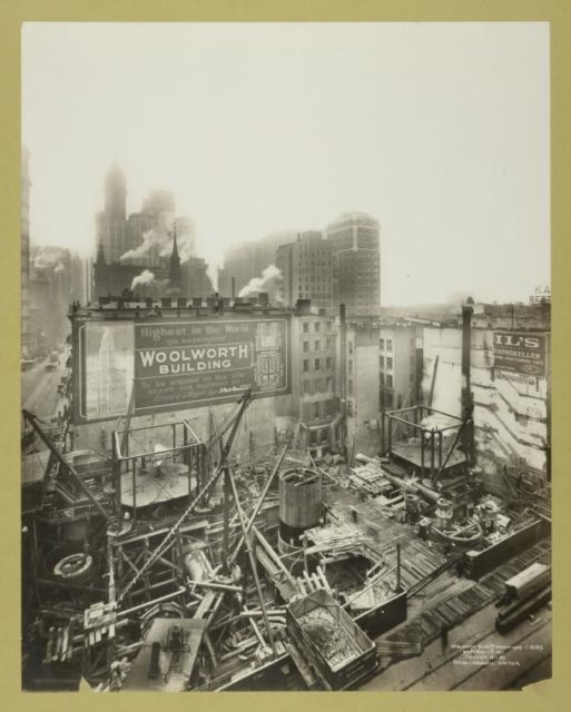 Construction of the Woolworth Building Photo Credit