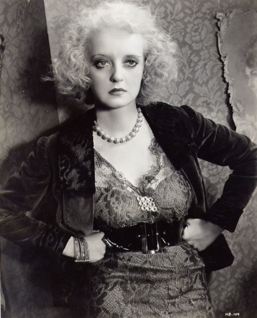 As the shrewish Mildred in Of Human Bondage (1934), Davis was acclaimed for her dramatic performance. Photo Credit