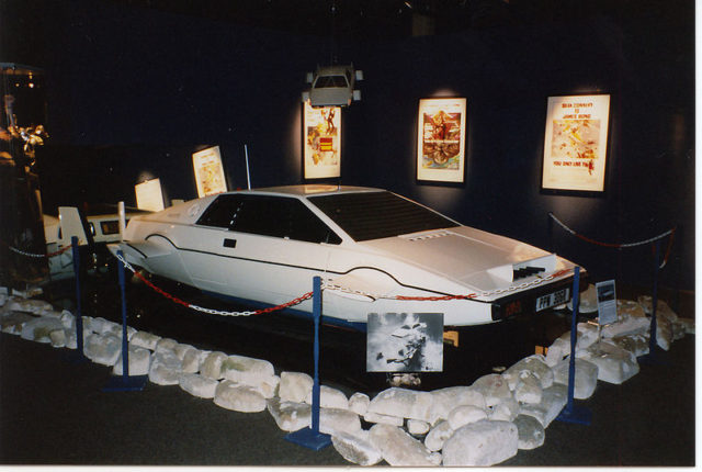 Lotus Esprit from James Bond Movie "The Spy Who Loved Me",1977 at a 1998 exhibition. Photo Credit