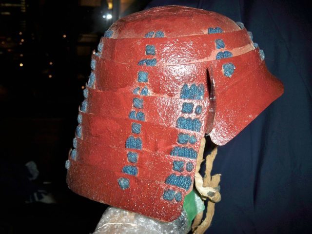 Edo period samurai chochin kabuto or collapsible helmet. Photo Credit