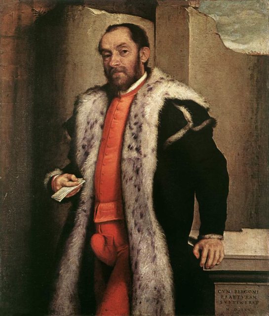 Portrait of Antonio Navagero (1565), oil on canvas, Pinacoteca di Brera, Milan, by Giovanni Battista Moroni