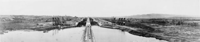 Construction of locks on the Panama Canal, 1913. Photo Credit