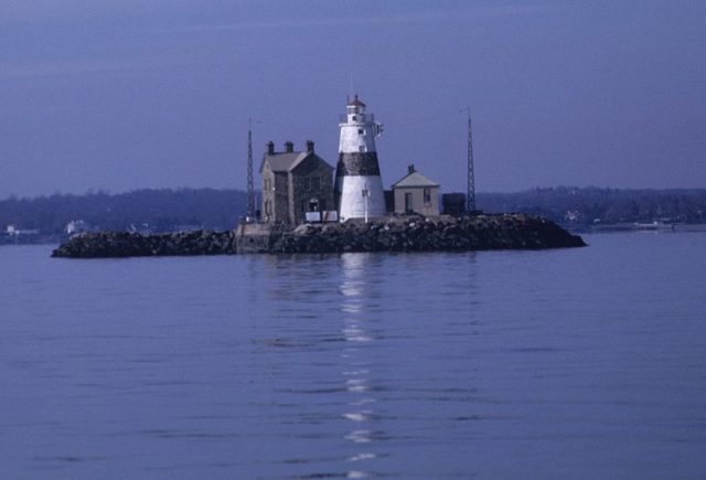 Execution Rocks Lighthouse in Long Island Sound.