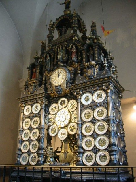 The astronomical clock in Besançon Cathedral. Photo Credit