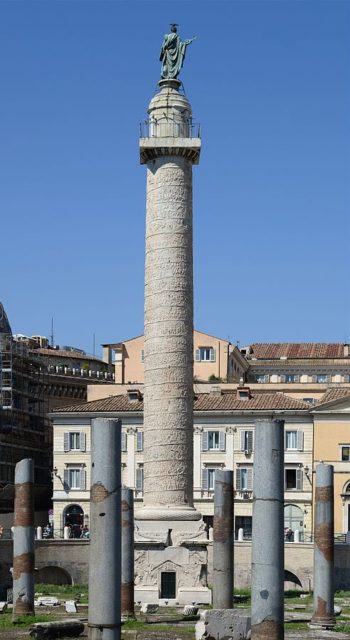 The Column of Trajan, in Trajan's Forum, Rome. Photo Credit