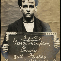 George Thompson, arrested for stealing from a ship chandler’s store Photo Credit